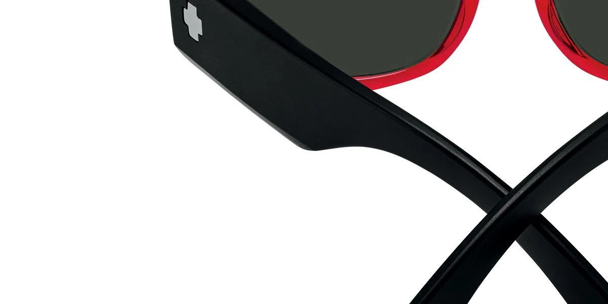 SpyOptic 670000 Sunglasses - Translucent Red Matte Black - view 13